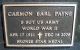 Headstone, Payne, Carmon Earl Headstone, Payne, Carmon Earl