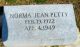 Headstone, Petty, Norma Jean Headstone, Petty, Norma Jean