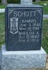 Headstone, Schott, Samuel and Matilda A. Headstone, Schott, Samuel and Matilda A.