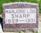 Headstone, Sharp, Majorie Lois Headstone, Sharp, Majorie Lois