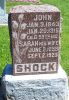Headstone, Shock, John and Sarah Headstone, Shock, John and Sarah