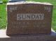Headstone, Sunday, Charlie W. and Ella M. Headstone, Sunday, Charlie W. and Ella M.