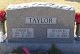 Headstone, Taylor, David E. and Helen D. Headstone, Taylor, David E. and Helen D.