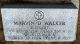 Headstone, Walker, Marvin D. Headstone, Walker, Marvin D.