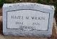 Headstone, Wilkin, Hazel M. Headstone, Wilkin, Hazel M.