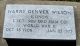 Headstone, Wilson, Harry Denver Headstone, Wilson, Harry Denver