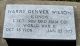 Headstone, Wilson, Harry Denver