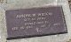 Headstone, Wilson, Joseph W. Headstone, Wilson, Joseph W.