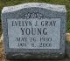 Headstone, Young, Evelyn J. Headstone, Young, Evelyn J.