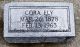 Headstone, Ely, Cora Headstone, Ely, Cora