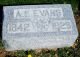 Headstone, Evans, A. E. Headstone, Evans, A. E.