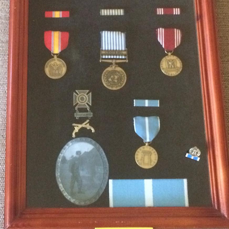 Military Service Awards, Rex Myers, Shadow Box